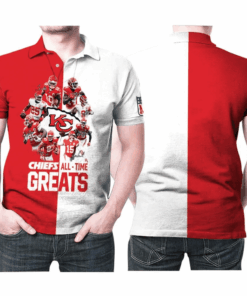Kansas City Chiefs Legendary Greats 3D Polo Shirt