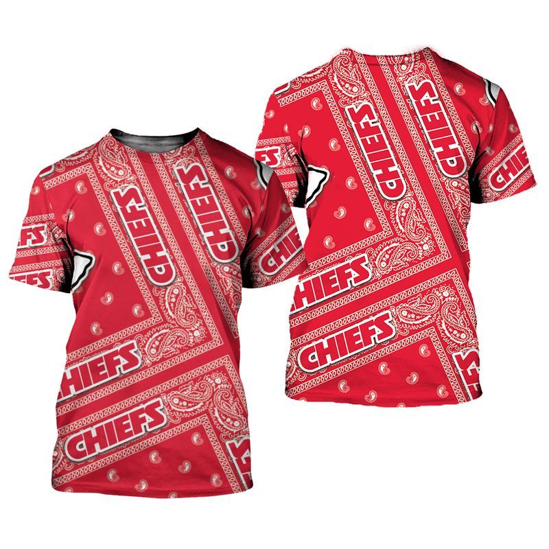 Kansas City Chiefs Limited Edition Bandana Skull T Shirt Sizes S-5xl New012110