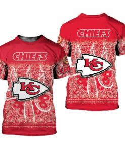 Kansas City Chiefs Limited Edition Bandana Skull T Shirt Sizes S-5xl New012310