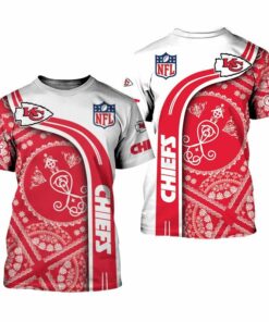 Kansas City Chiefs Limited Edition Bandana Skull T Shirt Sizes S-5xl New012510