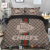 Kansas City Chiefs Luxury Pattern Stripe Bedding Set