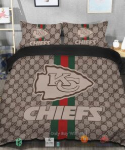 Kansas City Chiefs Luxury Pattern Stripe Bedding Set
