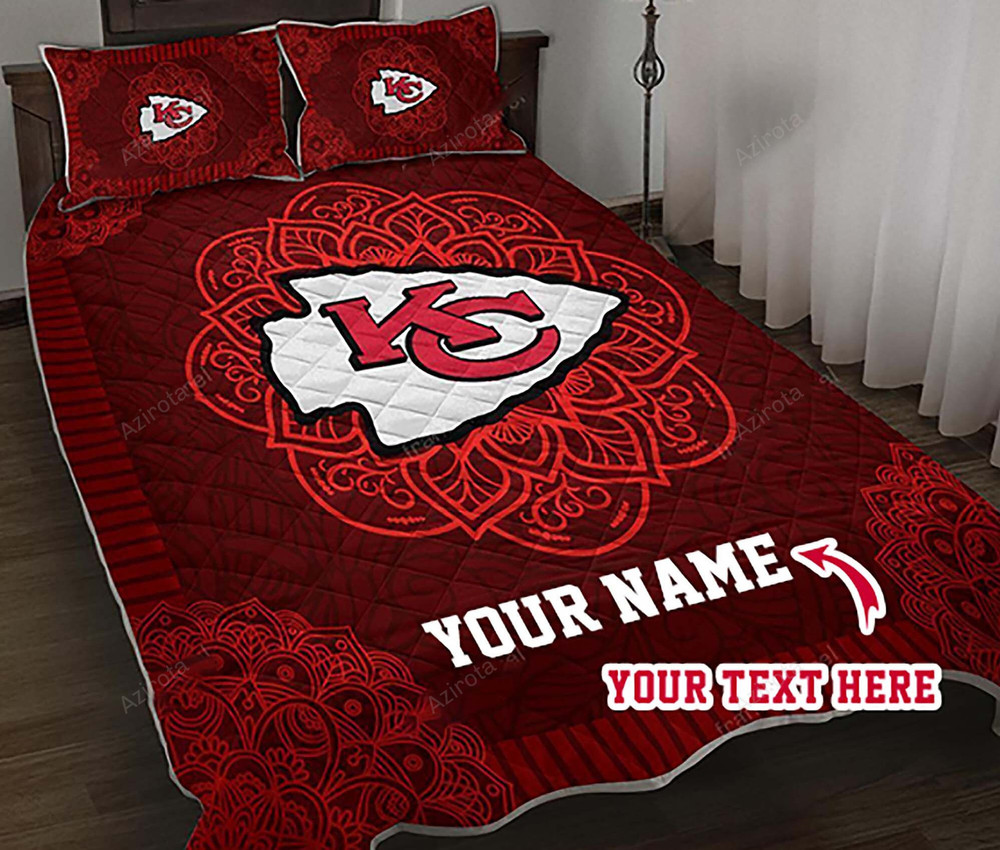 Kansas City Chiefs Mandala Red Custom Bedding Set