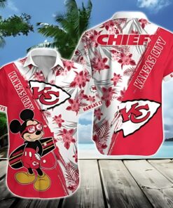 Kansas City Chiefs Mickey Tropical Hawaiian Shirt
