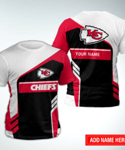 Kansas City Chiefs Modern Wave Custom 3D T-Shirt