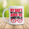 Kansas City Chiefs My Dad's My Best Mate Mug