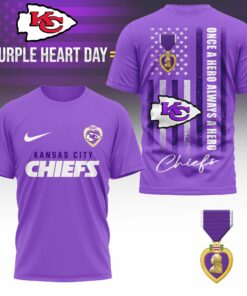 Kansas City Chiefs National Purple Heart Day Shirt