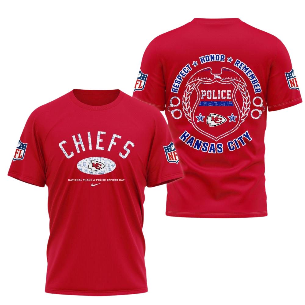 Kansas City Chiefs National Thank a Police Officer Day Shirt
