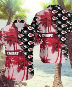 Kansas City Chiefs Palm Oasis Hawaiian Shirt
