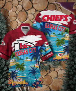 Kansas City Chiefs Paradise Island Hawaiian Shirt