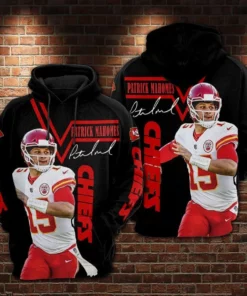 Kansas City Chiefs Patrick Mahomes Autograph Fan 3D Hoodie