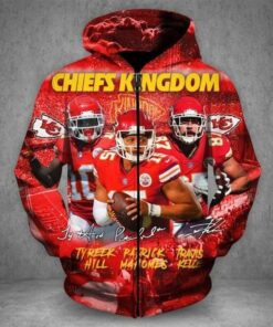 Kansas City Chiefs Patrick Mahomes Kingdom 3d Zip Unisex Hoodie Gts005623