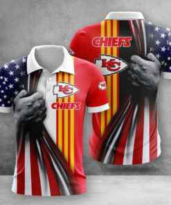 Kansas City Chiefs Patriotic Grip 3D Polo Shirt