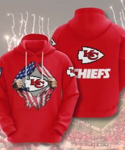 Kansas City Chiefs Patriotic Pride 3D Hoodie