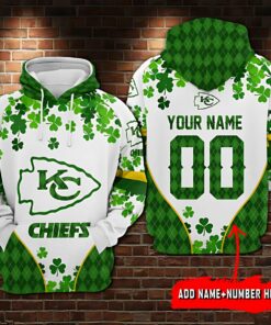 Kansas City Chiefs Personalized St. Patrick's Day Hoodie