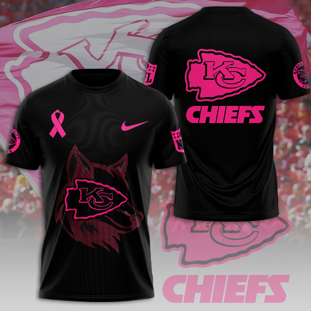 Kansas City Chiefs Pink Ribbon Warrior Pride Shirt