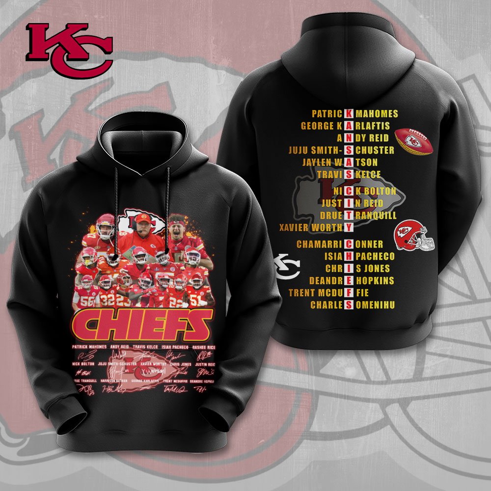 Kansas City Chiefs Player Roster Firestorm Graphic Shirt - Image 2