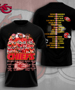 Kansas City Chiefs Player Roster Firestorm Graphic Shirt