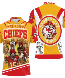 Kansas City Chiefs Power Lineup 3D Polo Shirt