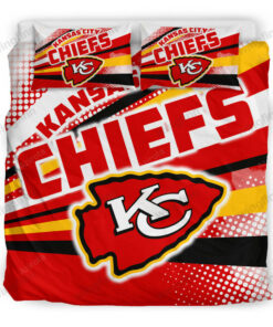 Kansas City Chiefs Power Stripes Bedding Set