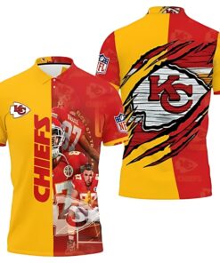 Kansas City Chiefs Power Surge 3D Polo Shirt