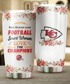 Kansas City Chiefs Real Women Love Football Smart Women Love Tumbler