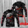 Kansas City Chiefs Rebellious Skull 3D Personalized Hoodie