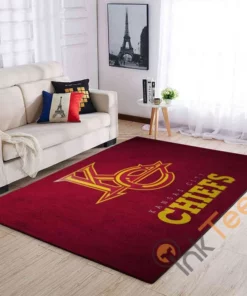 Kansas City Chiefs Red Glory Area Rug