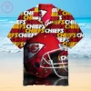 Kansas City Chiefs Repeat Text And Helmet Hawaiian Shirt