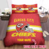 Kansas City Chiefs Retro Helmet Stripe Bedding Set