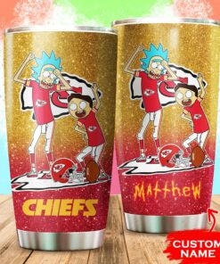 Kansas City Chiefs Rick and Morty Personalized Tumbler