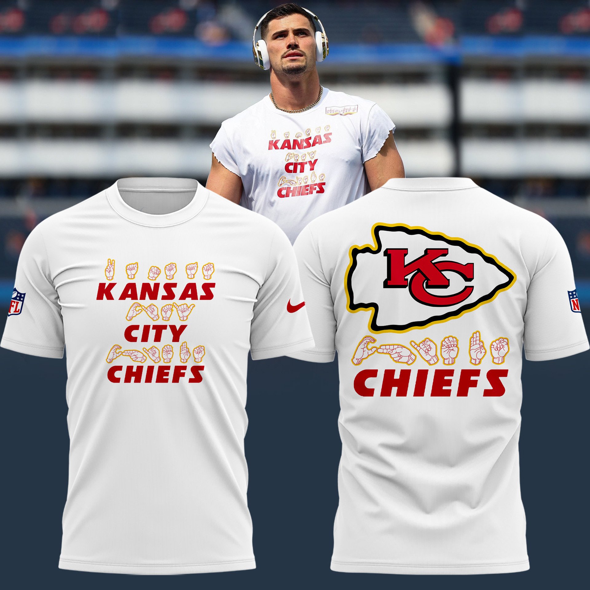 Kansas City Chiefs Sign Language Pride Shirt