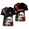 Kansas City Chiefs Skull And Flowers Limited Edition Unisex T-Shirts New023010