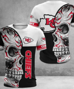 Kansas City Chiefs Skull Flame 3D Shirt