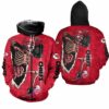 Kansas City Chiefs Skull Halloween Hoodie Zip Up Hoodie Fleece Nla027610