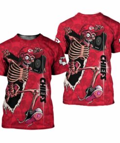 Kansas City Chiefs Skull Halloween Limited Edition Unisex T-Shirts Nla027610