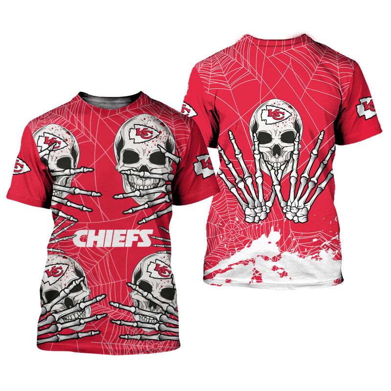 Kansas City Chiefs Skull Hallowen Limited Edition Unisex T-Shirts Nla021610