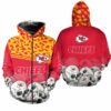 Kansas City Chiefs Skull Hoodie Zip Up Hoodie Nla066710