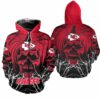 Kansas City Chiefs Skull Pumpkin Halloween Hoodie Zip Up Hoodie Fleece Nla021310