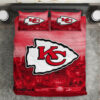 Kansas City Chiefs Skyline Red Fade Bedding Set
