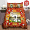 Kansas City Chiefs Snoopy Game Day Bedding Set