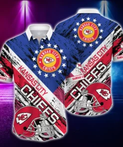 Kansas City Chiefs Stars and Stripes Hawaiian Shirt