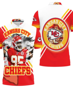 Kansas City Chiefs Strength in Red 3D Polo Shirt