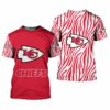 Kansas City Chiefs Stripe Pattern Limited Edition All Over Print T Shirt Unisex Size Nla000910