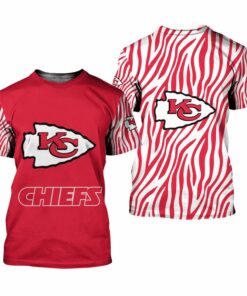 Kansas City Chiefs Stripe Pattern Limited Edition All Over Print T Shirt Unisex Size Nla000910