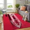 Kansas City Chiefs Striped Velocity Red Area Rug