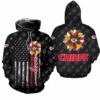 Kansas City Chiefs Sunflower Stripe Pattern Hoodie Zip Up Hoodie Fleece Hoodie New034910