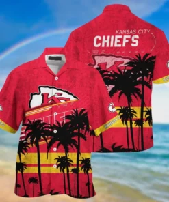 Kansas City Chiefs Sunset Palm Edition Hawaiian Shirt