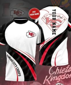 Kansas City Chiefs Super Fan Personalized 3D T-shirt