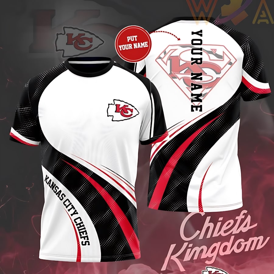Kansas City Chiefs Super Fan Personalized 3D T-shirt